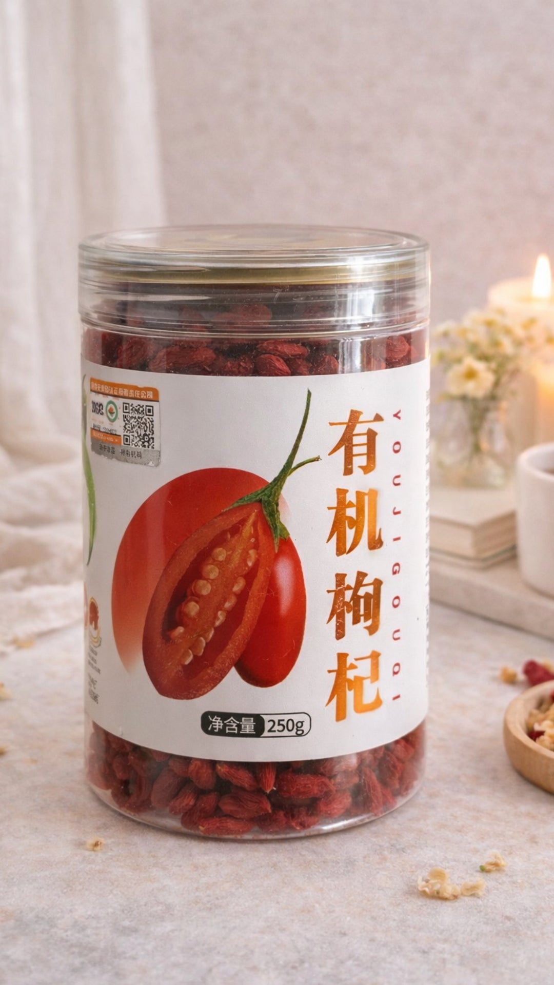 Organic Goji Berries | 有机枸杞 250g